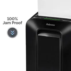 Fellowes® Powershred® LX 170 100% Jam Proof 12-Sheet Cross-Cut Paper Shredder, Black