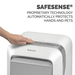 Fellowes® Powershred® LX210 100% Jam Proof Micro-Cut 16-Sheet Shredder, White, 5015301