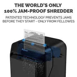 Fellowes® Powershred® LX210 100% Jam Proof Micro-Cut 16-Sheet Shredder, Black 5015201