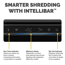 Fellowes® Powershred® LX210 100% Jam Proof Micro-Cut 16-Sheet Shredder, Black 5015201
