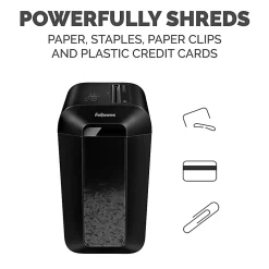 Fellowes® Powershred® LX65 10-Sheet Cross-Cut Deskside Paper Shredder