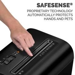 Fellowes® Powershred® LX65 10-Sheet Cross-Cut Deskside Paper Shredder