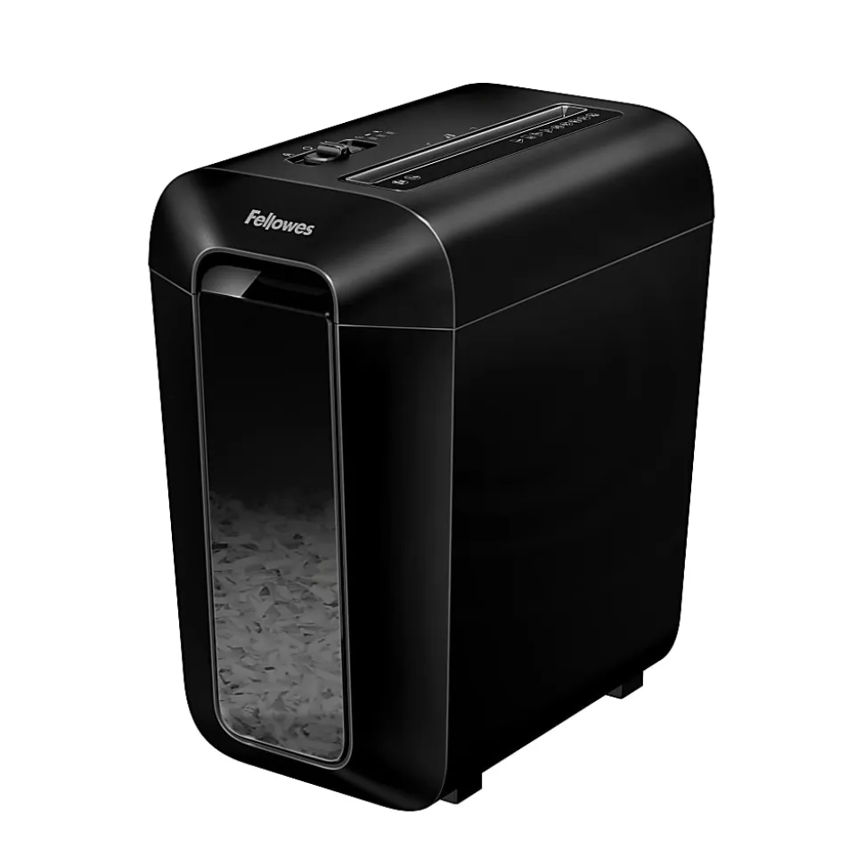 Fellowes® Powershred® LX65 10-Sheet Cross-Cut Deskside Paper Shredder