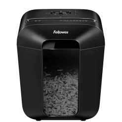 Fellowes® Powershred® LX 45 8-Sheet Personal Cross-Cut Shredder, Black