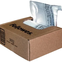 Fellowes® Powershred® Waste Bags, White, Carton Of 100 Bags
