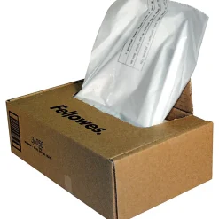 Fellowes® Powershred® Waste Bags, 3605801, White, Carton Of 50 Bags