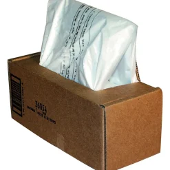 Fellowes® Powershred® Waste Bags, 36054, Clear, Carton Of 50 Bags