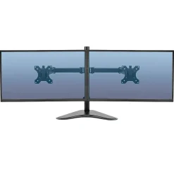 Fellowes® Professional Series Freestanding Dual Horizontal Arm For Monitors Up To 30