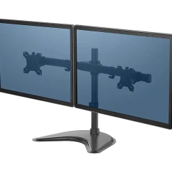 Fellowes® Professional Series Freestanding Dual Horizontal Arm For Monitors Up To 30