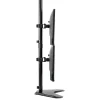 Fellowes® Professional Series Freestanding Dual-Stacking Arm For Monitors Up To 32", 35 1/2"H x 15 5/16"W x 11"D, Black, 8044001