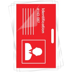Fellowes Punched ID Card/Clip Glossy Laminating Pouches - 3.88