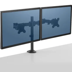Fellowes® Reflex Dual Monitor Arms, 21-3/4
