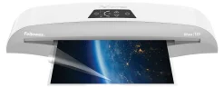 Fellowes® Rhea Laminator With Pouch Starter Kit, 12.5" Width, White/Gray