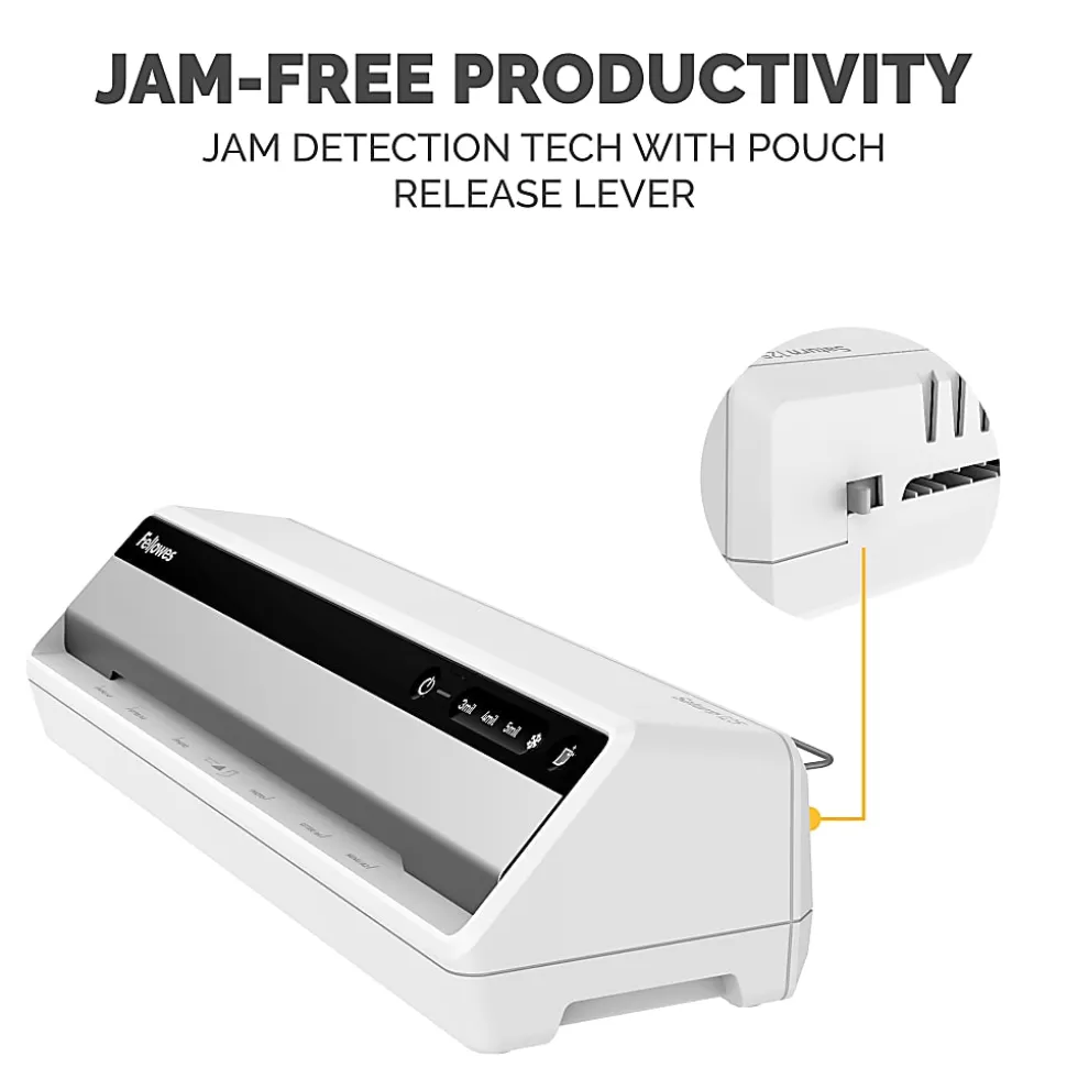 Fellowes® Saturn™ 125 12.5" Laminator With Combo Kit, 4 1/8"H x 20 7/8"W x 5 3/4"D, Silver/Black