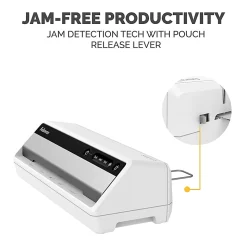 Fellowes® Saturn™ 95 Thermal and Cold Laminator Machine with 10-Sheet Starter Kit, 9.5 inch, Easy and Fast Warm-Up, Jam-Free Design