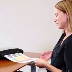 Fellowes® Spectra™ 95 Laminator With Combo Kit, 9 1/2" Entry Width, 3"H x 14 1/2"W x 7"D, Silver/Black