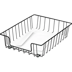 Fellowes® Wire Desktop 3" Letter Tray, 3"H x 10"W x 14.1"D, Steel, Stackable, Black,1Each