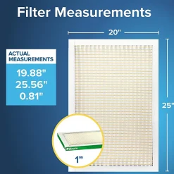 Filtrete™ 20 x 25 x 1 Air Filter, 12 HVAC Filters, MPR 700, MERV 8, Optimized HVAC Airflow, Dust, Pollen & Pet Dander, 3 Month AC and Furnace Filters