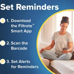 Filtrete™ 10 x 30 x 1 Air Filter, 6 HVAC Filters, MPR 700, MERV 8, Easy on Airflow, Dust, Pollen & Pet Dander, 3 Month AC and Furnace Filters