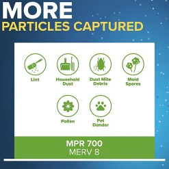Filtrete™ 16 x 30 x 1 Air Filter, 6 HVAC Filters, MPR 700, MERV 8, Easy on Airflow, Dust, Pollen & Pet Dander, 3 Month AC and Furnace Filters