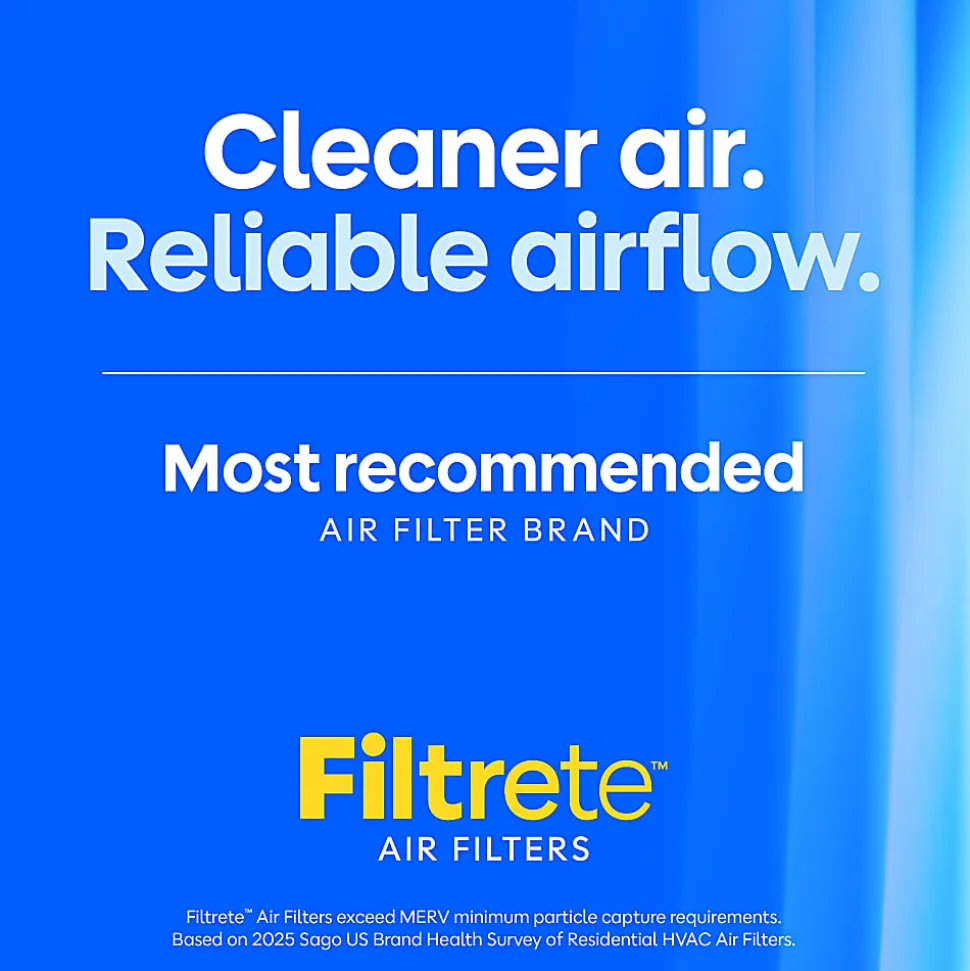 Filtrete™ 16 x 20 x 2 Air Filter, 12 HVAC Filters, MPR 700, MERV 8, Optimized HVAC Airflow, Dust, Pollen & Pet Dander, 3 Month AC and Furnace Filters