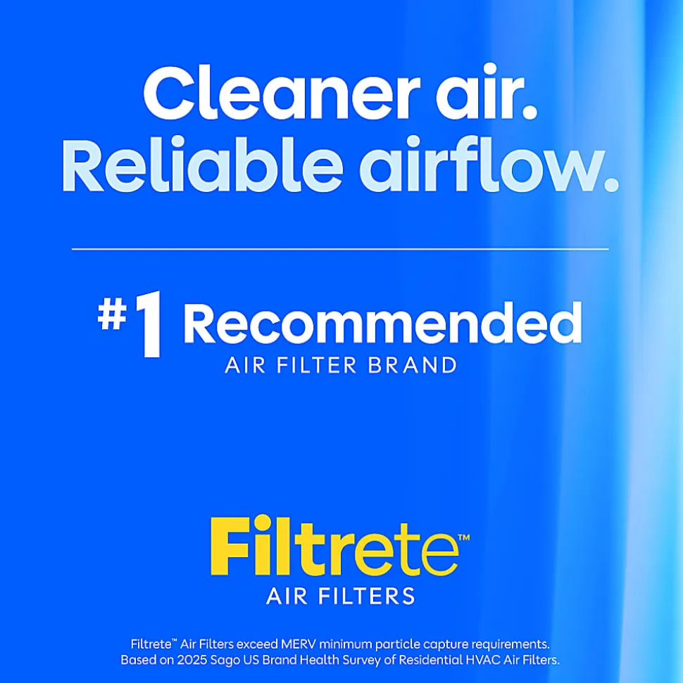 Filtrete™ 16 x 20 x 2 Air Filter, 12 HVAC Filters, MPR 700, MERV 8, Optimized HVAC Airflow, Dust, Pollen & Pet Dander, 3 Month AC and Furnace Filters