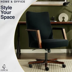 Finch NEO ONE Ergonomic Fabric Hi-Back Executive Office Chair, Black