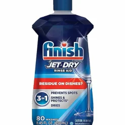 Finish Jet-Dry Rinse Aid - 8.45 oz (0.53 lb) - 1 Each - Blue