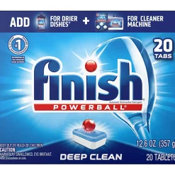 Finish® Powerball® Dishwasher Detergent Tabs, Fresh Scent, Box Of 20