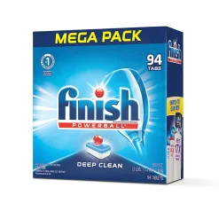 Finish Powerball Dishwasher Tabs, Fresh Scent, 59.2 Oz, Box Of 94 Tabs