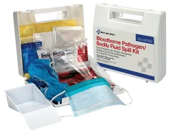 First Aid Only Blood Borne Pathogen Spill Cleanup Kit, 8"H x 2-1/2"W x 9"D