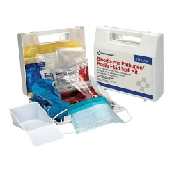 First Aid Only Blood Borne Pathogen Spill Cleanup Kit, 8"H x 2-1/2"W x 9"D