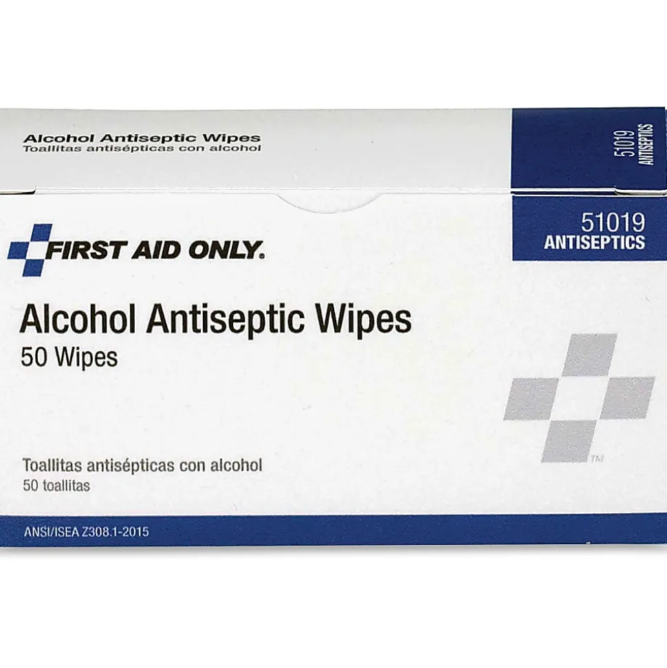 First Aid Only First Aid Alcohol Pads, Box of 50