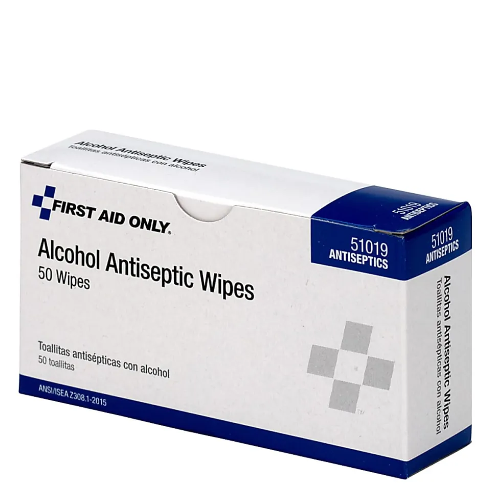 First Aid Only First Aid Alcohol Pads, Box of 50