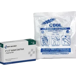 First Aid Only Single Use Instant Cold Pack - 4" x 5" - 30 / Carton