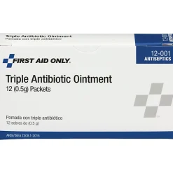 First Aid Onlyâ„¢ Triple Antibiotic Ointment Packets, 0.5 Gram, Box Of 12
