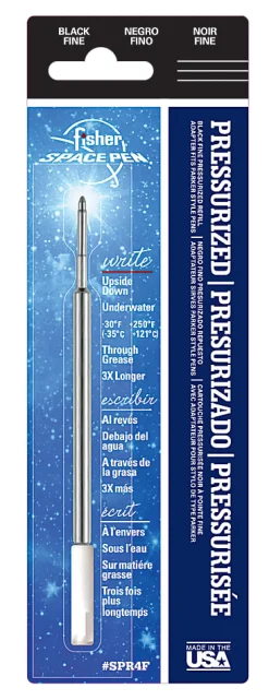Fisher Space Pen Refill, Medium Point, 1.1 mm, Blue Ink