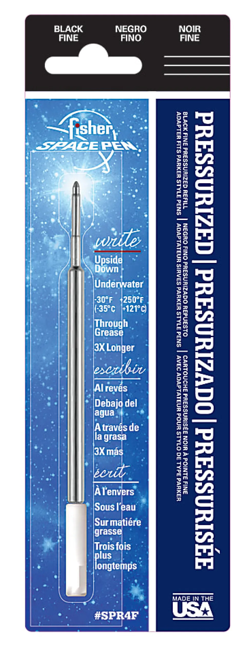 Fisher Space Pen Refill, Medium Point, 1.1 mm, Blue Ink