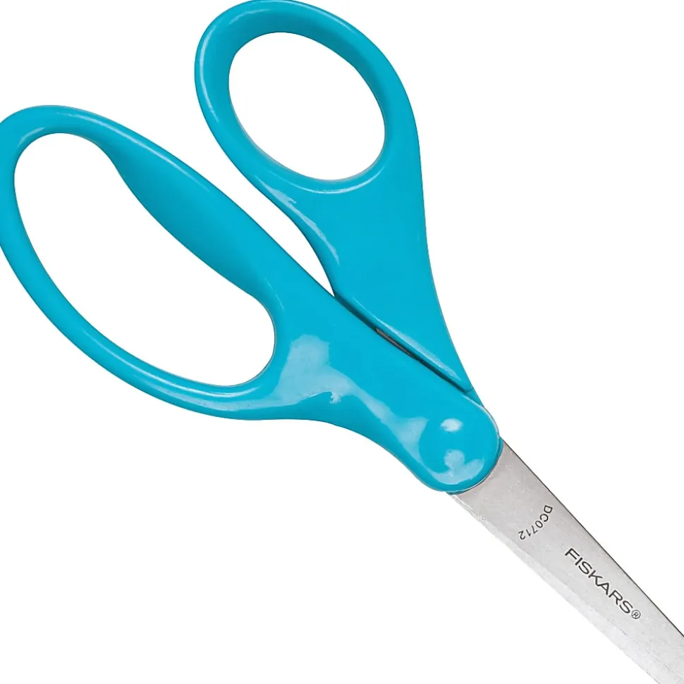 Fiskars 5" Blunt-tip Kids Scissors - 5" Overall Length Safety Edge Blade - Blunted Tip - Turqoise - 1 Each