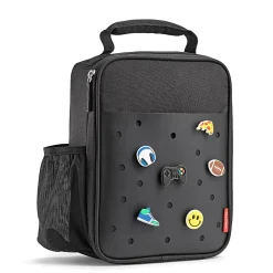 Fit & Fresh Baylee Charm Lunch Bag, 10”H x 4”W x 7-1/2”D, Black