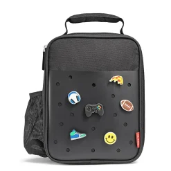 Fit & Fresh Baylee Charm Lunch Bag, 10”H x 4”W x 7-1/2”D, Black
