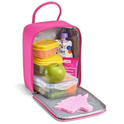 Fit & Fresh Connor Lunch Bag, 10”H x 4-1/2”W x 7-1/2”D, Pink