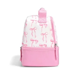 Fit & Fresh Dual Compartment Lunch Bag, 9-1/2”H x 8-1/2”W x 6-1/2”D, Pink Satin Bows