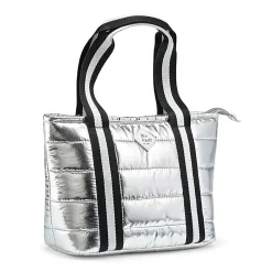 Fit & Fresh Harper Lunch Bag, 7-1/2"H x 9-3/4"W x 5”D, Silver