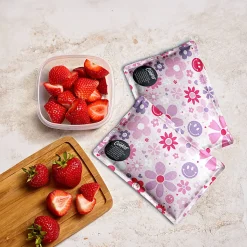 Fit & Fresh Soft Ice Packs, Pink Daisy, Set Of 2 Ice Packs