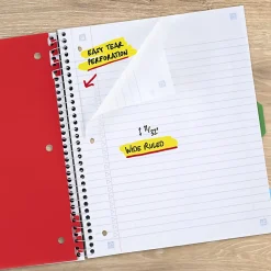 Five Star® Color Coded Notebook Plus Study App, 1 Subject, Wide Ruled, 8