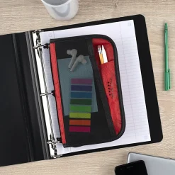Five Star® Multi-Pocket Pencil Pouch, 9-1/2" x 6-1/2", Assorted
