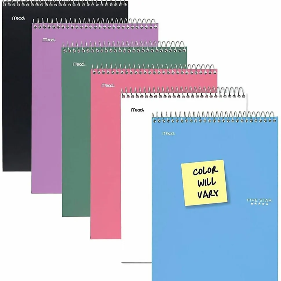 Five Star® Notebook, 10" x 11 1/32", 1 Subject, College Ruled, 100 Sheets, Assorted Colors (No Color Choice)