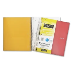 Five Star® Notebook, 8 1/2" x 11", 5 Subjects, College Ruled, 200 Sheets, Assorted Colors (No Color Choice)