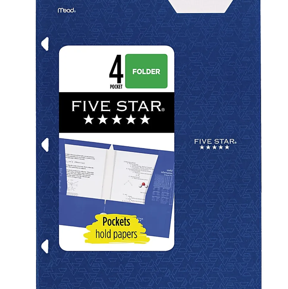 Five Star® 4-Pocket Paper Folder